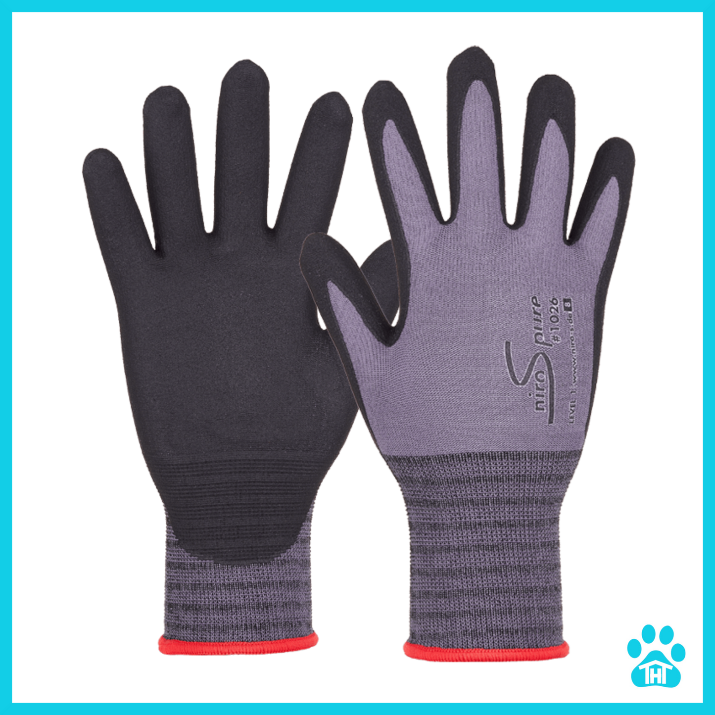 12 Paar NIRO-S pure #1026 Arbeitshandschuhe Montagehandschuhe Nitrilschaum