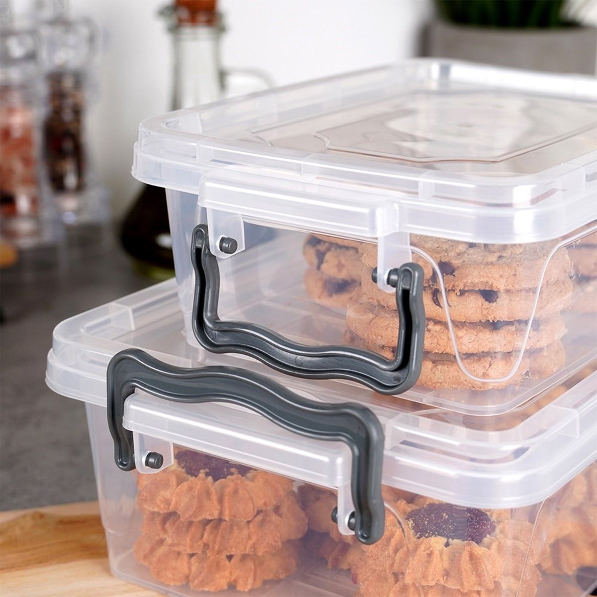 Multi Box mit Deckel Set 3 tlg. - rechteckig